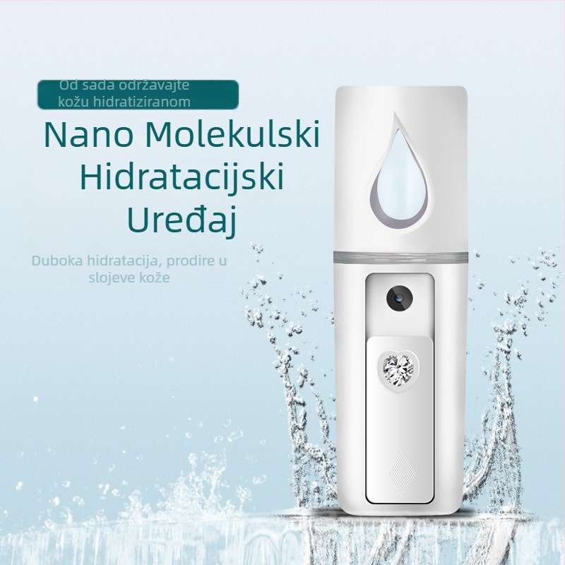 USB‑napajani nano kozmetički uređaj za hidrataciju lica, model JSQ-06, hladan raspršivač, 1 brzina, vrijeme magljenja do 10 s