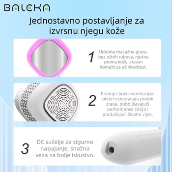 Profesionalni uređaj za fotorejuvenaciju lica s ledenim čekićem, masaža bojnom svjetlošću – toplo/hladno – OEM