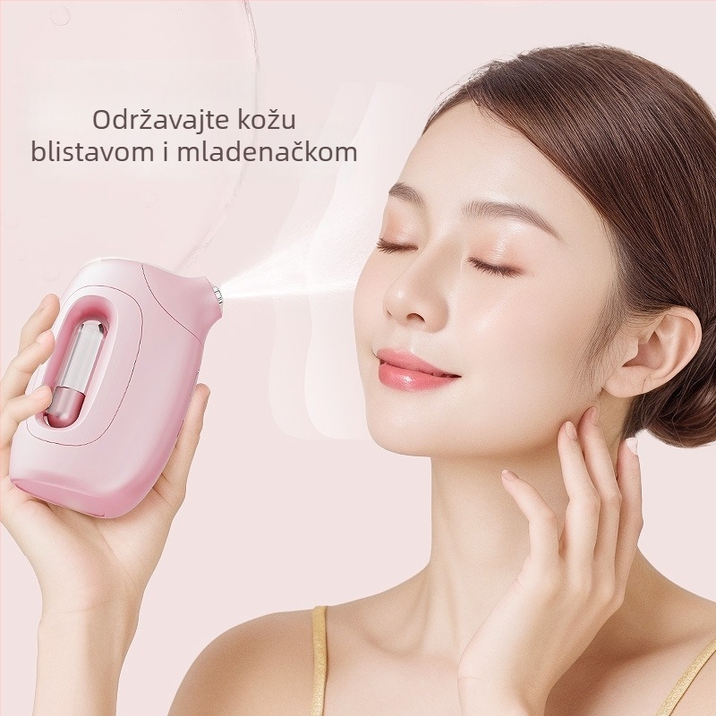 Myleno Prijenosno ručno lice uređaj: visokotlačna nano maglica, hidratantni raspršivač, hladna magla; automatsko isključivanje; baterija 300–500 mAh; trajanje 1–3 h; izlaz magle ≤10 s