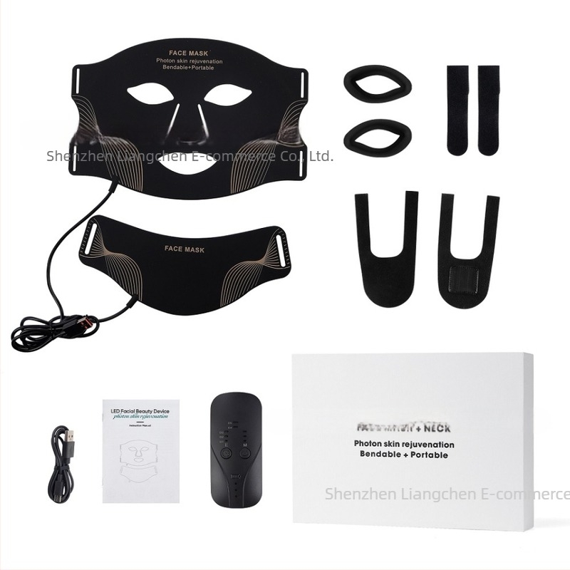 Silikonska maska za lice s LED fotonskim i infracrvenim svjetlom – prijenosna kućna maska za ljepotu