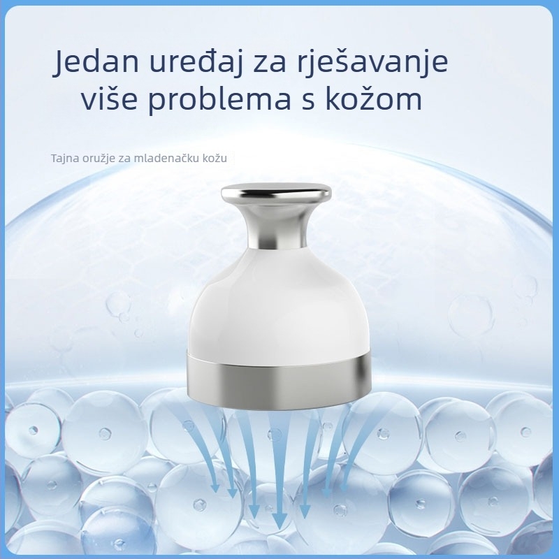 Uređaj za lice s ledom-hammerom za kućnu upotrebu — hidratacija, oporavak nakon izlaganja suncu, smanjenje bora, regeneracija kože, sjaj; IPX8 vodootporan; prenosno; bez ugrađene baterije