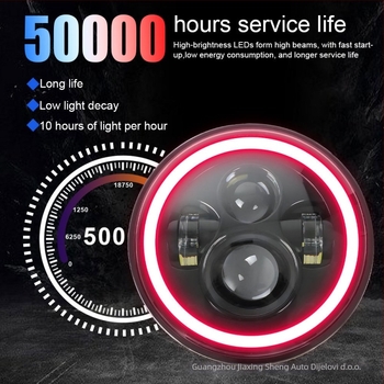 LED far Wrangler s Angel Eye i aperturom leće, aluminijsko kućište, IP66, 12-48V, prilagodljivo