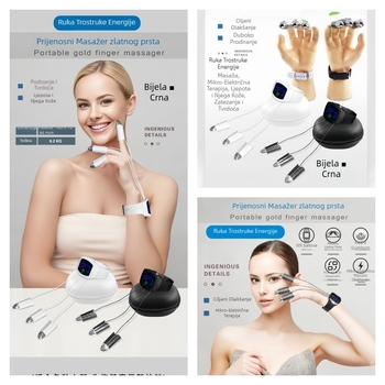 Massager Liso Technology – uklanjanje bora, obnavljanje kože, prijenosni, ugrađena baterija 2000-4000mAh, IPX1 vodootporno