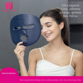 LED maska za fototerapiju za obnovu kože, kućna upotreba, prijenosna, uređaj za tretman akni, napajanje iz mreže