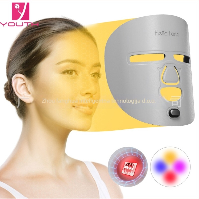 LED maska za fototerapiju za obnovu kože, kućna upotreba, prijenosna, uređaj za tretman akni, napajanje iz mreže
