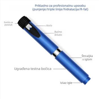 Pero s vodno-svjetlećim učinkom za dubinsku infuziju kolagena – Prenosno, Kućna upotreba, IPX1 vodootporan, Bez baterije