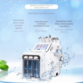 Prijenosni uređaj za čišćenje lica s ionoterapijom (negativni i pozitivni ioni), infracrveno, ultrazvuk i obojeno svjetlo