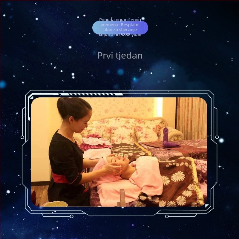 Prijenosni uređaj za čišćenje lica s ionoterapijom (negativni i pozitivni ioni), infracrveno, ultrazvuk i obojeno svjetlo