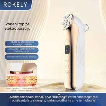 EMS uređaj za lice s mikrostrujom, elektroporacija, LED fotonsko pomlađivanje, prijenosno, baterija 500–800 mAh ugrađena, IPX7 vodootpornost