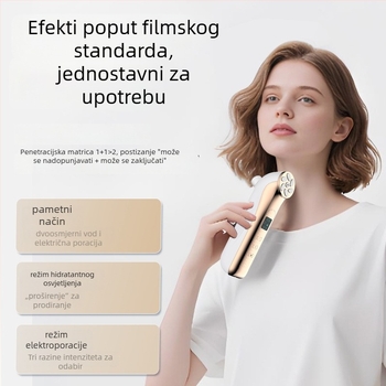 EMS uređaj za lice s mikrostrujom, elektroporacija, LED fotonsko pomlađivanje, prijenosno, baterija 500–800 mAh ugrađena, IPX7 vodootpornost
