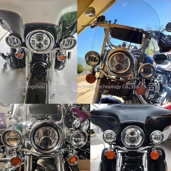 Kružna LED svjetla za maglu Harley stil motocikla prednje svjetlo, refleksijska šalice, avionski aluminij, LED izvor, IP zaštita, model C00129