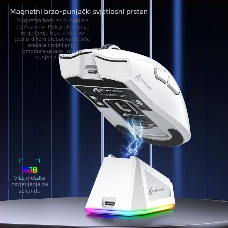 Bežični gaming miš X11, 2 tipke, ergonomski dizajn, Plug-and-Play