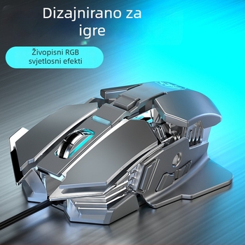 Optička USB miš s žično i 2,4G bežičnom povezivanju, 2400dpi, 6 tipki