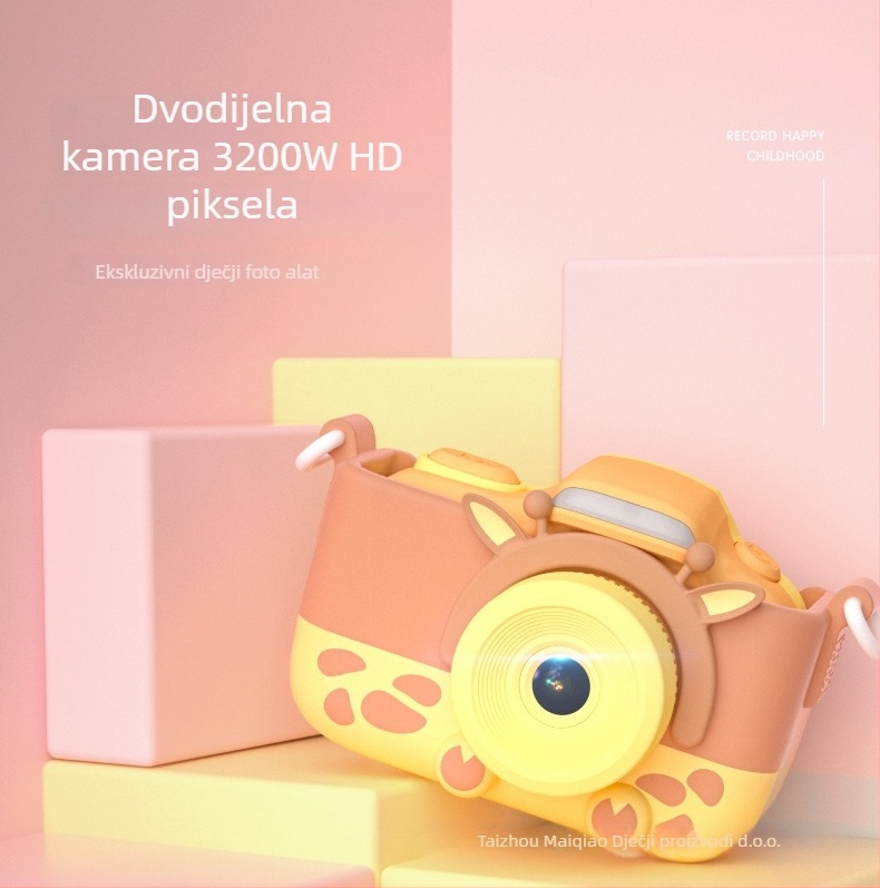Dječja digitalna kamera – igra fotografiranja i snimanja videa, 20MP; Model YT006B/YT006WIFI3.0; Podrška za memorijsku karticu; Trajanje baterije oko 1 sat; Značajke: snimanje fotografija, snimanje videa, igra, tajmer, filtri