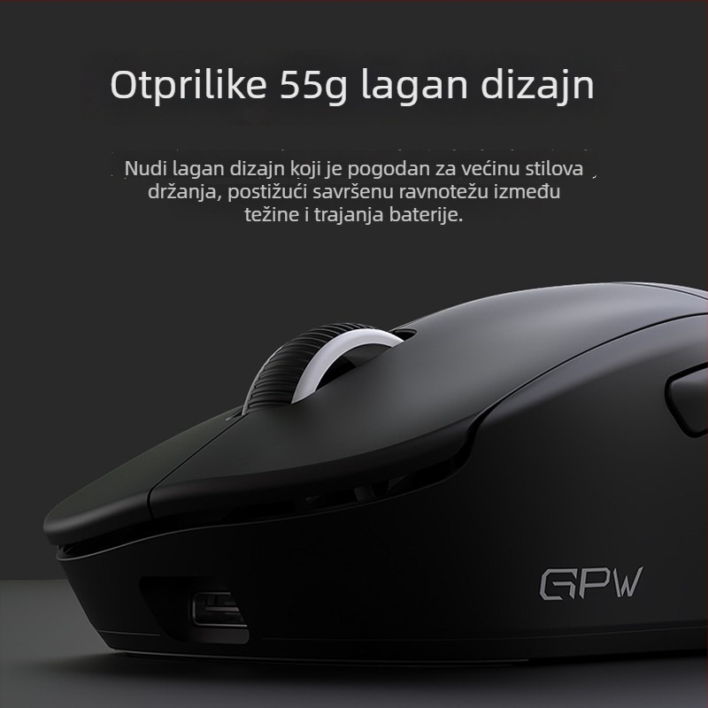Gpw G3 Gaming Wireless Mouse - 3 načina, PAW3311 senzor, 12000 DPI, USB, 2.4G/Bluetooth