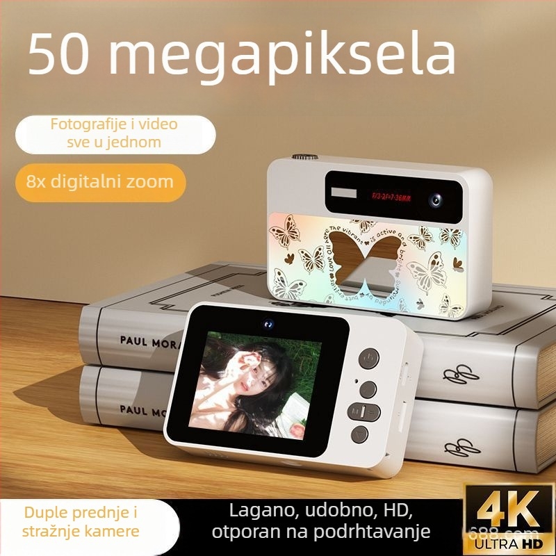Selfie kamera X50 — CCD senzor, 50 MP, digitalni zum 8x, maksimalna rezolucija 640×480, periskopski objektiv