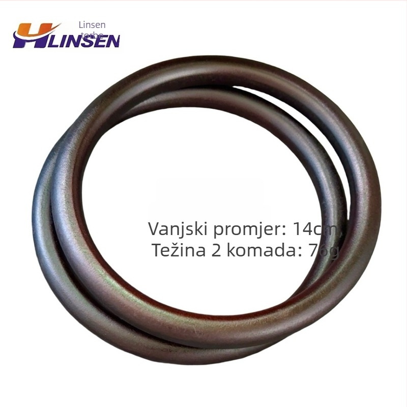 Držač za torbu od drveta, okrugli prsten, pleteni ručni rad, ultra lagan, proljeće 2024, licencirana privatna marka