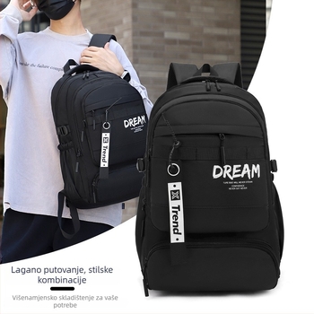 Ruksak, unisex, najlon, gradski stil, proširivi (Kapacitet: 20–35 L; Uzorak: slova; Podstava: poliester; Sustav nošenja: zračne naramenice)
