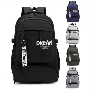 Ruksak, unisex, najlon, gradski stil, proširivi (Kapacitet: 20–35 L; Uzorak: slova; Podstava: poliester; Sustav nošenja: zračne naramenice)