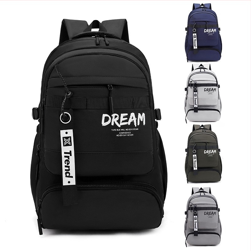 Ruksak, unisex, najlon, gradski stil, proširivi (Kapacitet: 20–35 L; Uzorak: slova; Podstava: poliester; Sustav nošenja: zračne naramenice)
