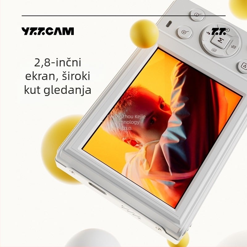 S85-C digitalni fotoaparat za početnike, CCD senzor 64 MP, 10x optični zoom, 2,8-inčni LCD, retro stil, prenosan