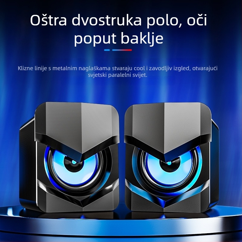 Saida V-158 Računalni zvučnik s USB sučeljem, 3.5 mm audio priključak, 40Hz–20kHz, 3W izlaz