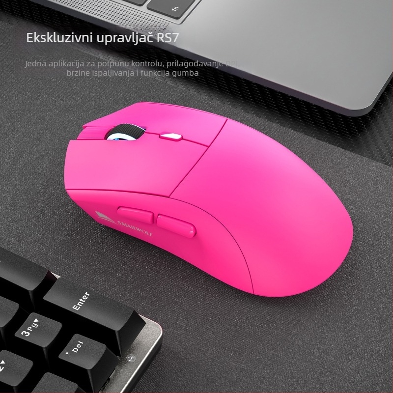 Smailwolf RS7 bežični gaming miš, tri načina, 10000 DPI, 6 tipki, USB, 2.4G + Bluetooth