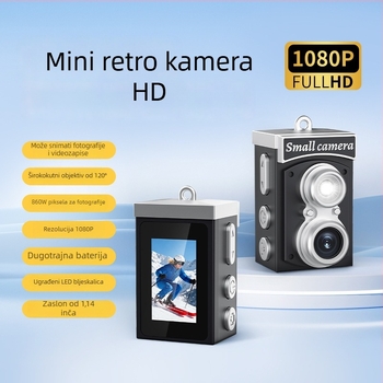 Digitalni fotoaparat Vintage s CCD senzorom, 8 MP, 3072×2456, 1,14inch LCD, periskopski objektiv