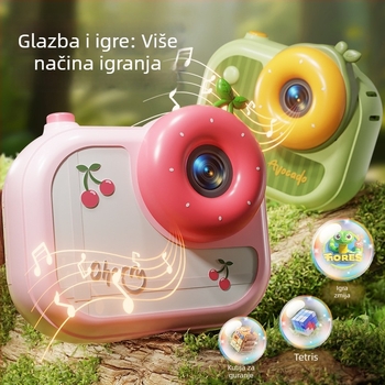 Dječja kamera XL-520 s dvostrukom prednjom i stražnjom kamerom, 2.0-inčni LCD, 12–20 MP, TF kartica, crtani dizajn
