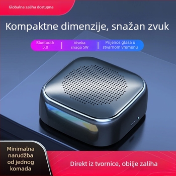 Global Sound Bluetooth mini zvučnik s najavom QR koda za plaćanje, BT 5.0 • Ugrađena baterija 1000–1200mAh • Snaga 5W • Raspon frekvencija 60Hz–15kHz • SNR ≥70 dB