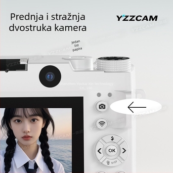 Početna bezzrcalna kamera za studente, prijenosna CCD kamera za putovanja i kampus, kompaktna