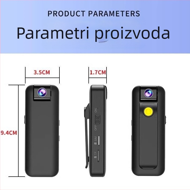 Bežična video kamera s 4x optičkim zumom, CCD senzor 20 MP, LCD zaslon 1,5 inča.