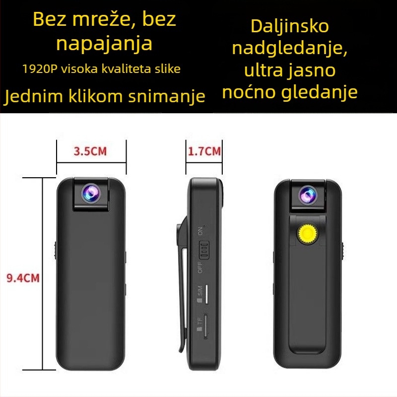 Bežična video kamera s 4x optičkim zumom, CCD senzor 20 MP, LCD zaslon 1,5 inča.