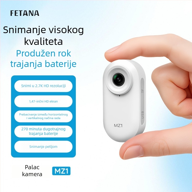 Akcijska kamera za nošenje na prsa za outdoor vožnju biciklom i planinarenje – 12–14 MP, rotirajući širokokutni HD objektiv, optička stabilizacija slike, fiksni fokus, težina ispod 100 g