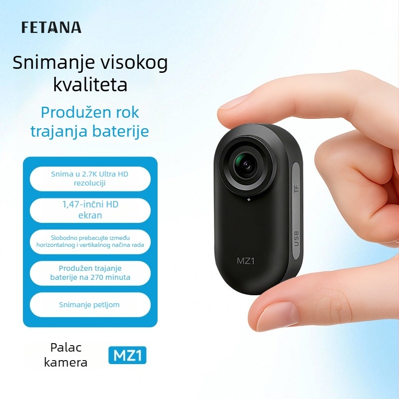 Akcijska kamera za nošenje na prsa za outdoor vožnju biciklom i planinarenje – 12–14 MP, rotirajući širokokutni HD objektiv, optička stabilizacija slike, fiksni fokus, težina ispod 100 g