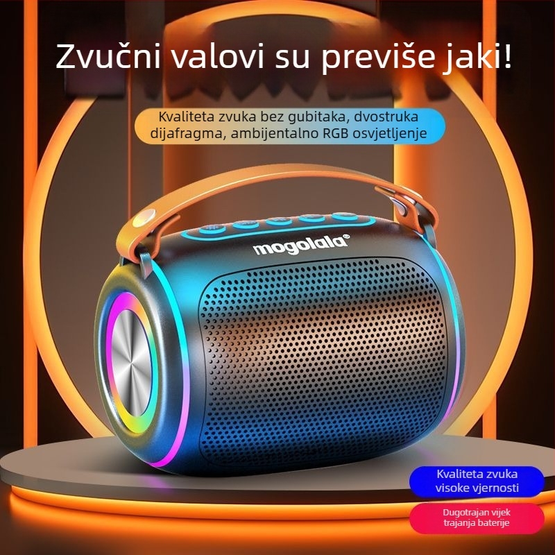 Bluetooth zvučnik s jakim basom, prijenosni bežični zvučnik za vanjsku upotrebu, visokokvalitetan, novi model