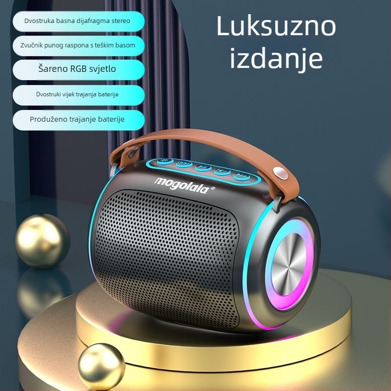 Bluetooth zvučnik s jakim basom, prijenosni bežični zvučnik za vanjsku upotrebu, visokokvalitetan, novi model