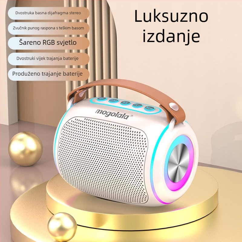 Bluetooth zvučnik s jakim basom, prijenosni bežični zvučnik za vanjsku upotrebu, visokokvalitetan, novi model