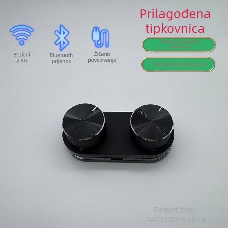 Bluetooth mehanička tipkovnica s crvenom osi, hot-swappable, prilagodljiva