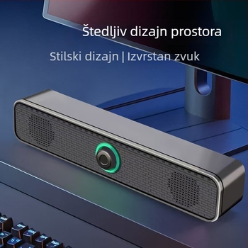 K2065 USB napajane računalne zvučnike, 2.0-kanala, ukupna snaga 3W×2, raspon 40 Hz–20 kHz, 3,5 mm audio ulaz