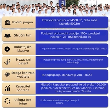 5K akcijska kamera s dvostrukim zaslonom, EIS, vodootporna, WiFi