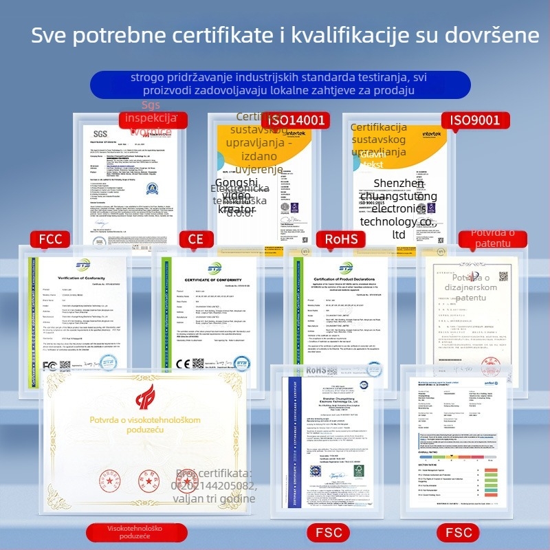 5K akcijska kamera s dvostrukim zaslonom, EIS, vodootporna, WiFi