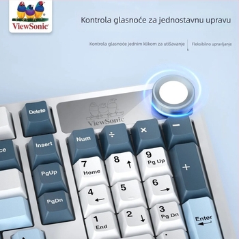 ViewSonic KC98 žičana mehanička gaming tipkovnica, 102 tipke, USB, zelena osovina, miješano pozadinsko osvjetljenje