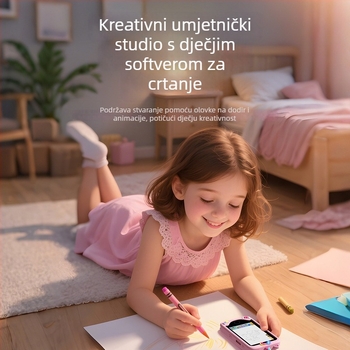 Obrazovna dječja kamera, 4-inčni Android, mini digitalni fotoaparat za djecu s dizajnom crtića