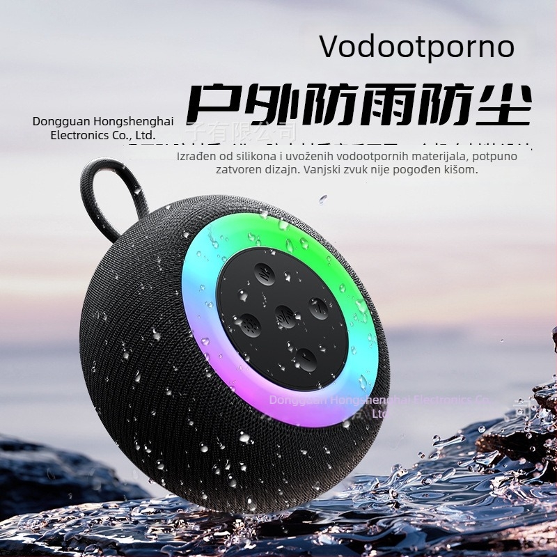 Bežični Bluetooth zvučnik s dvostrukim zvučnicama, IPX6 vodootporan, Bluetooth 5.3, 100Hz-20kHz, SNR ≥95dB