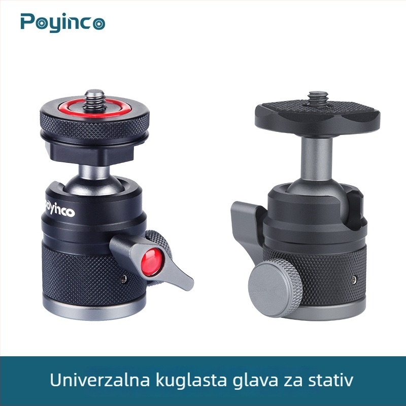 Poyinco PY-087 Tripod/PTZ aluminijska legura nosač za SLR kameru i mobilni telefon, nosivost 2 kg