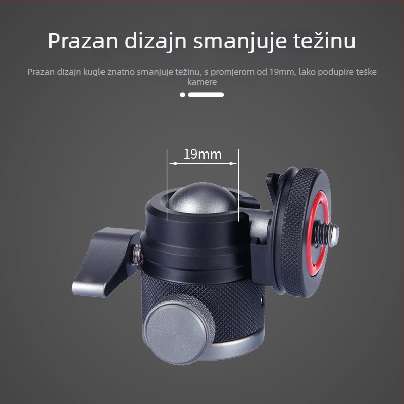 Poyinco PY-087 Tripod/PTZ aluminijska legura nosač za SLR kameru i mobilni telefon, nosivost 2 kg