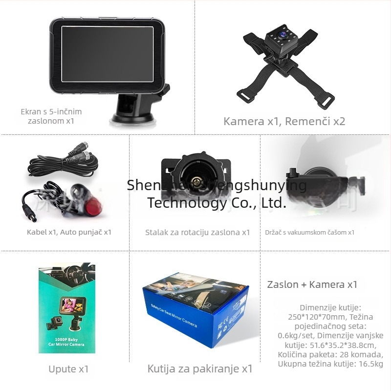Automobilski LCD zaslon SSY-501 IPS 1290x1080 AHD