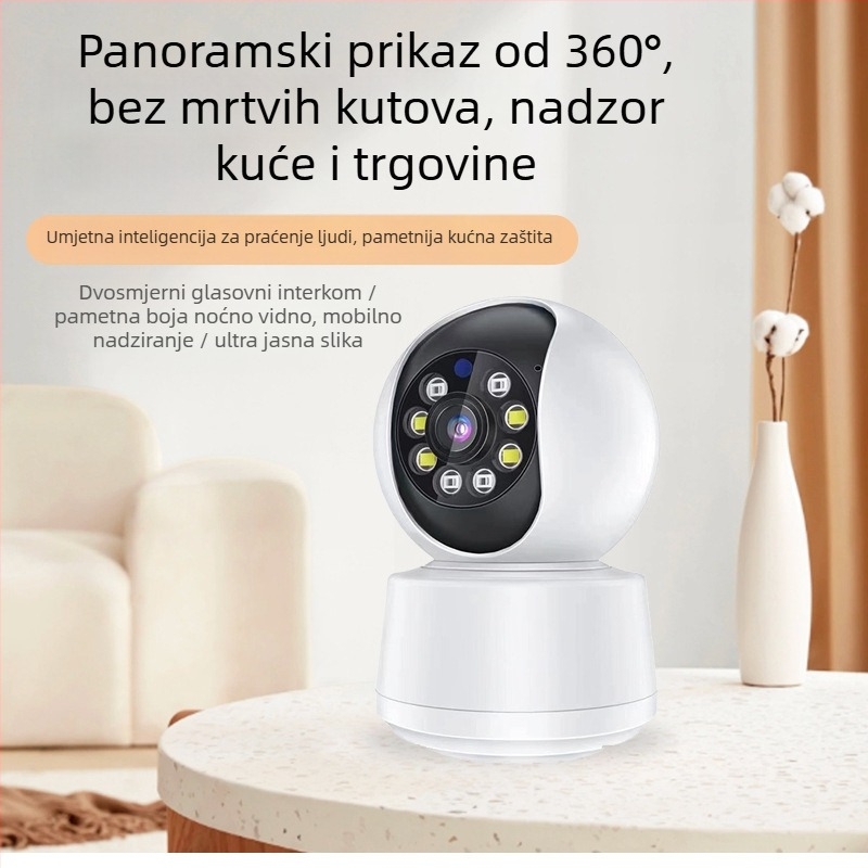 Unutarnja bežična IP kamera, 2 MP, 0,01 lx, 3,6° objektiv, IR do 20 m, s funkcijom alarma