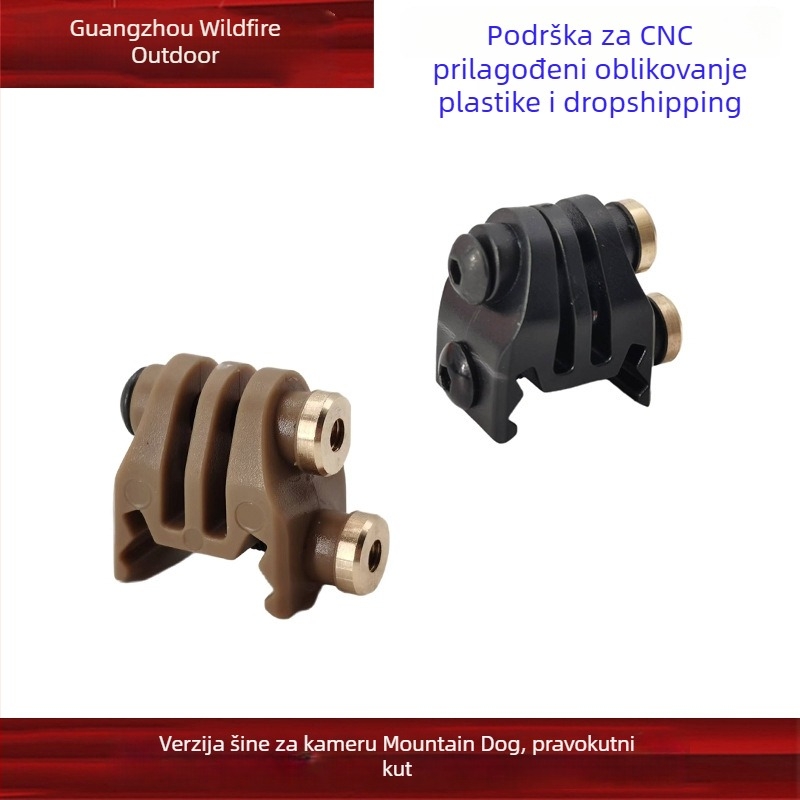 Plastični pravokutni nosač za šinu za GoPro 6–10